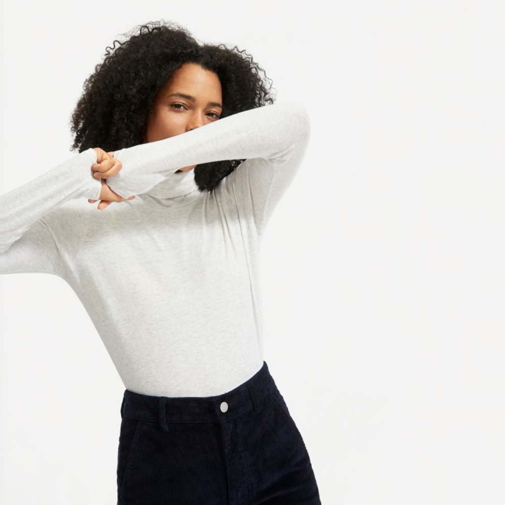 EVERLANE • Super Soft Cotton Turtleneck